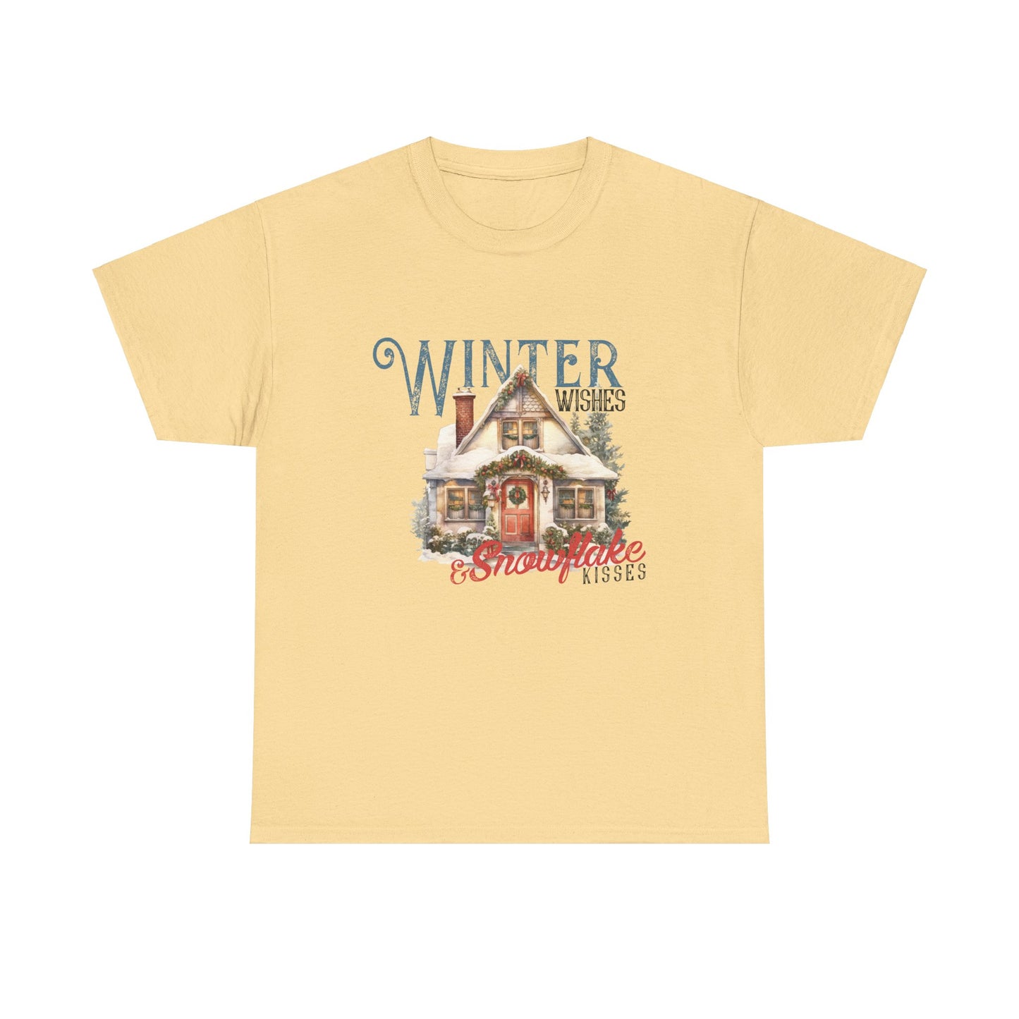 Winter Wishes & Snowflake Kisses Cotton Tee