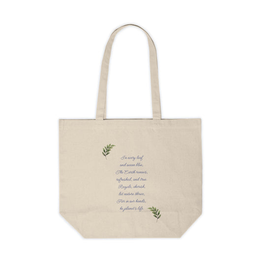 In Every Leaf Canvas Shopping Tote