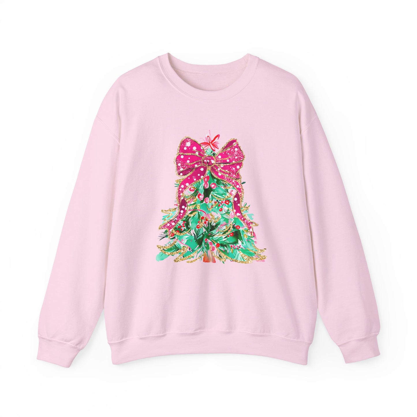 Christmas Tree With Bow Sweatshirt