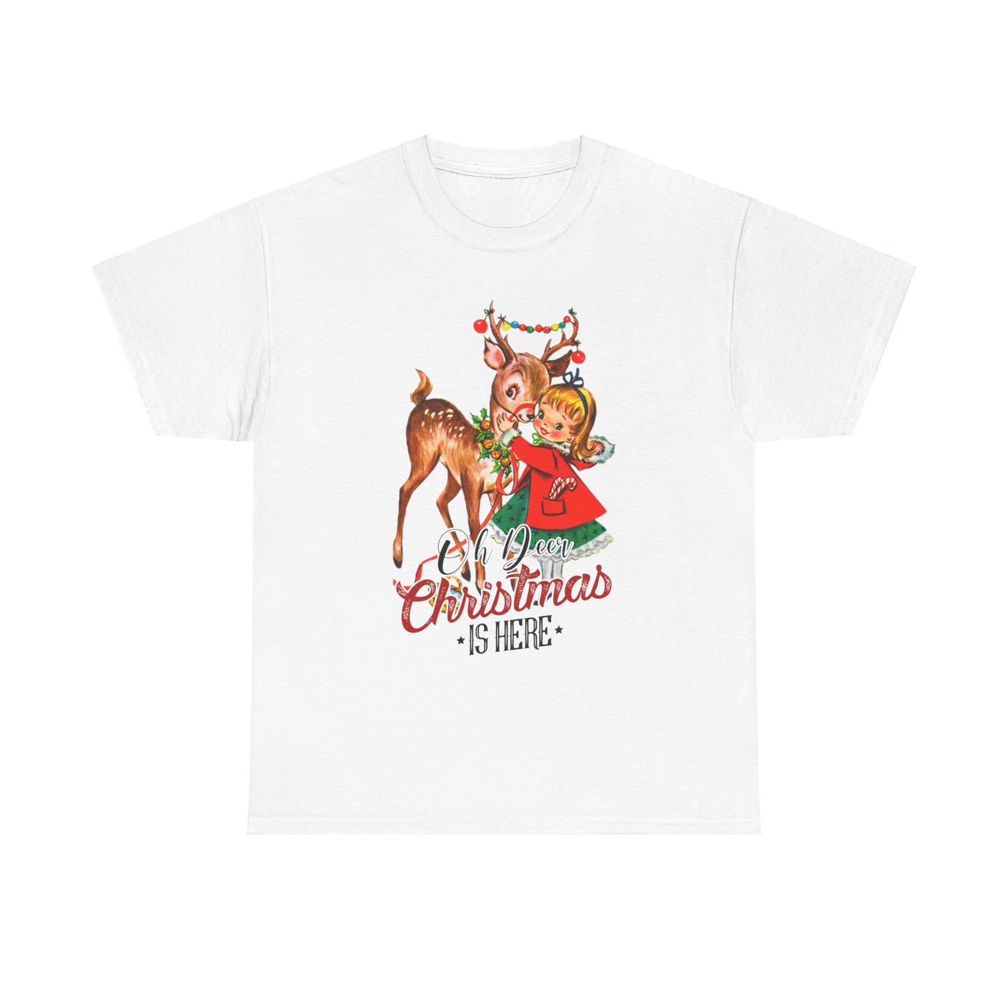 Oh Deer Christmas is Here Cotton Tee