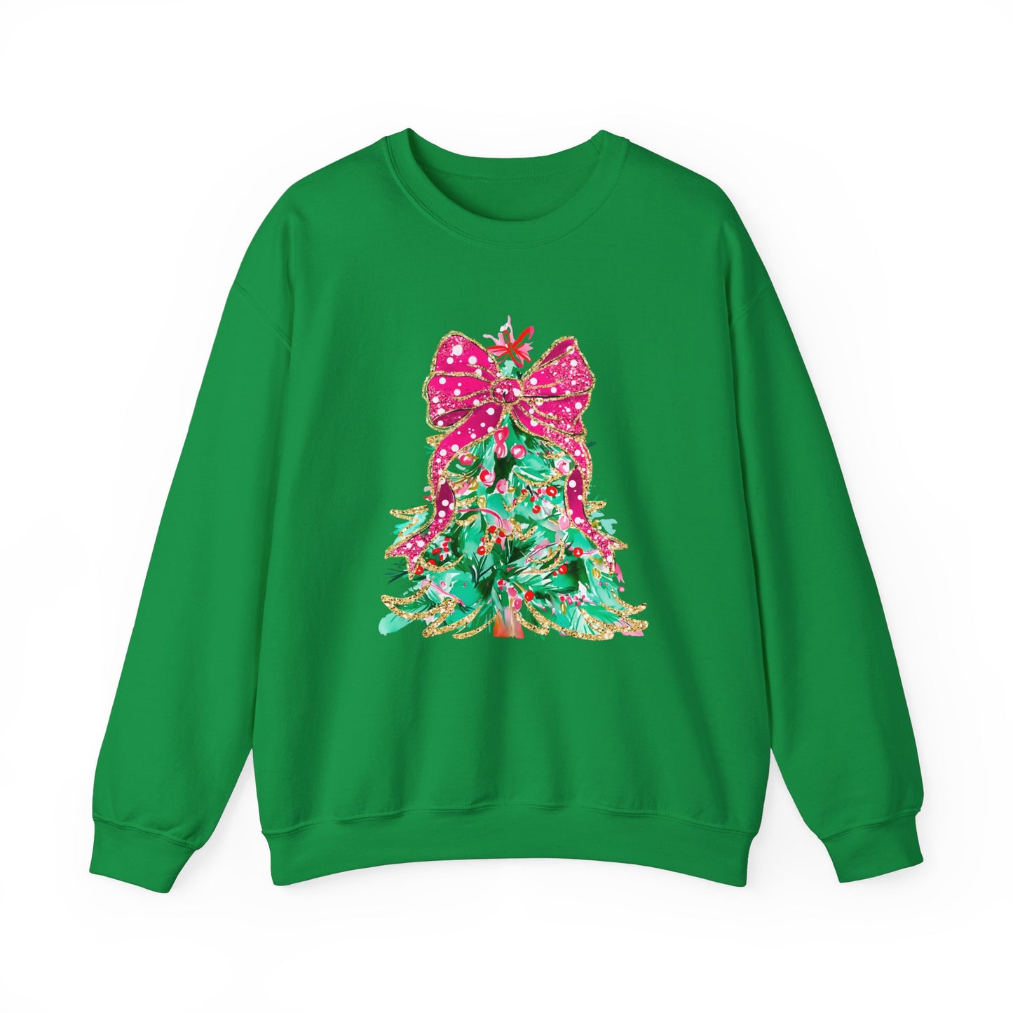 Christmas Tree With Bow Sweatshirt