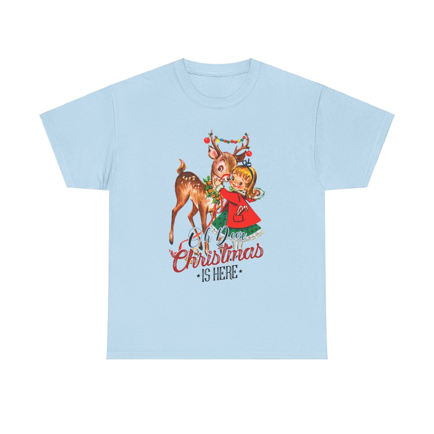 Oh Deer Christmas is Here Cotton Tee