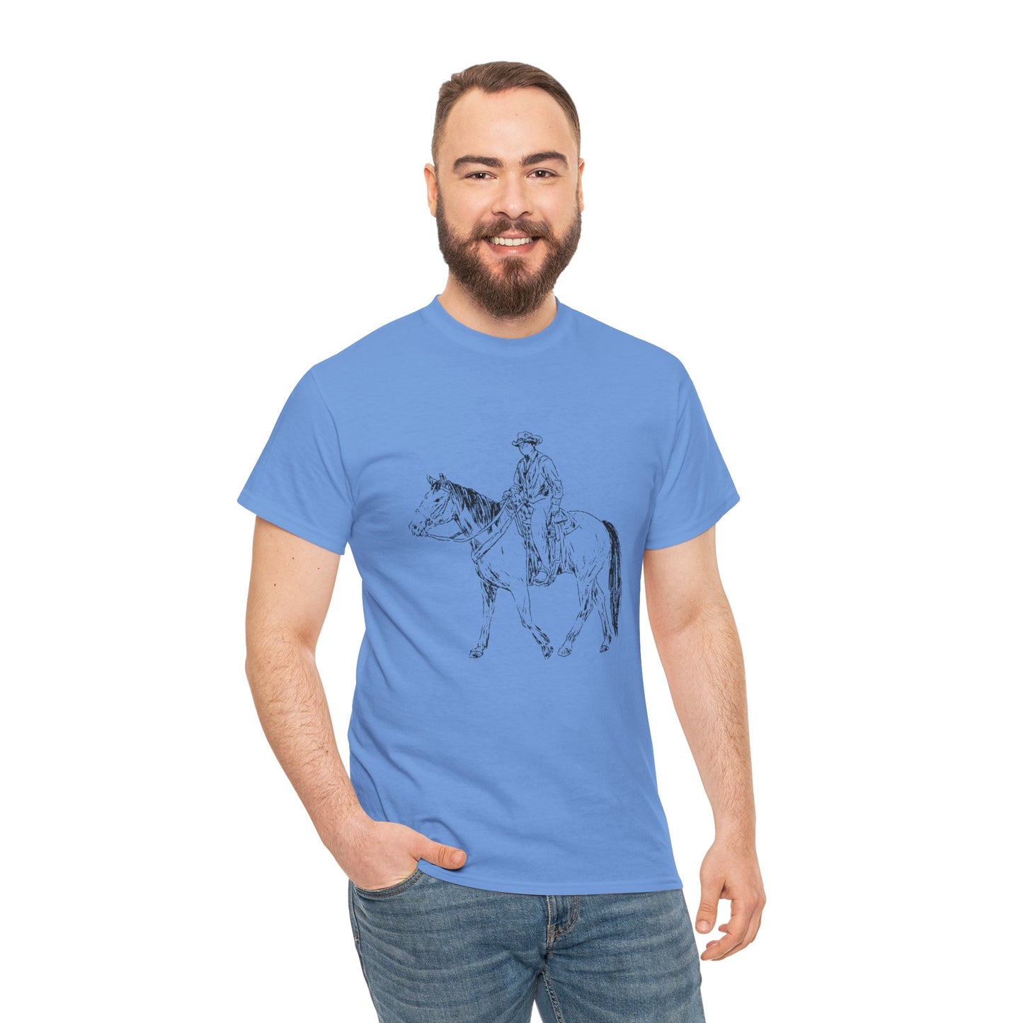 Cowboy Unisex Heavy Cotton Tee