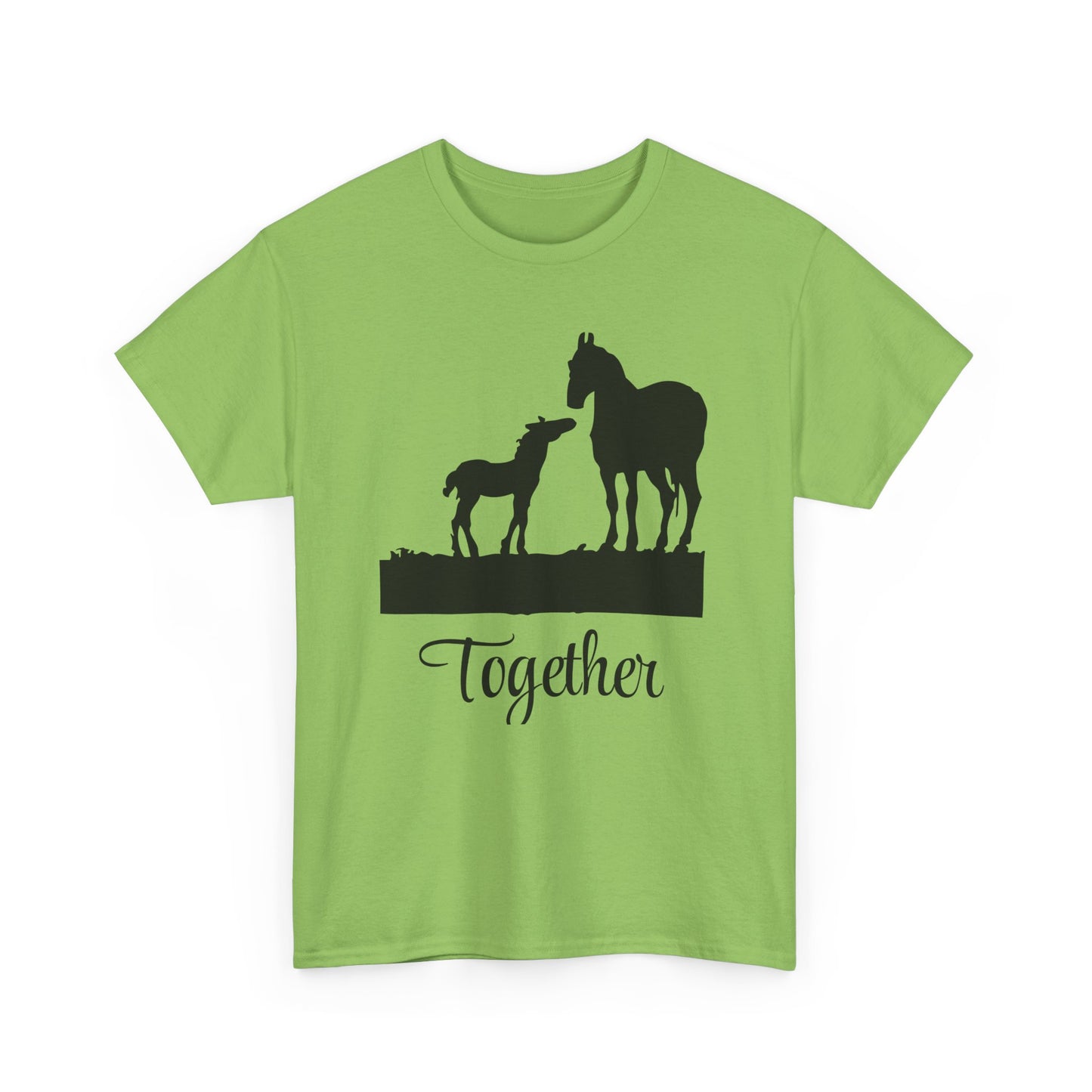 Mare and Foal Unisex Heavy Cotton Tee