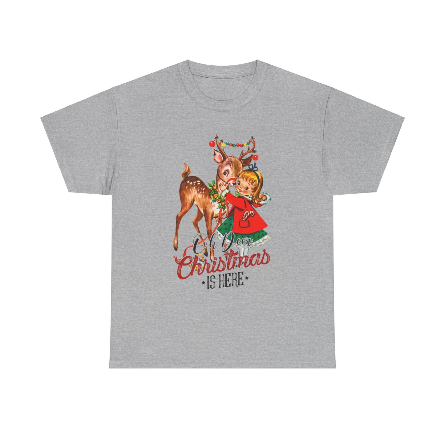 Oh Deer Christmas is Here Cotton Tee