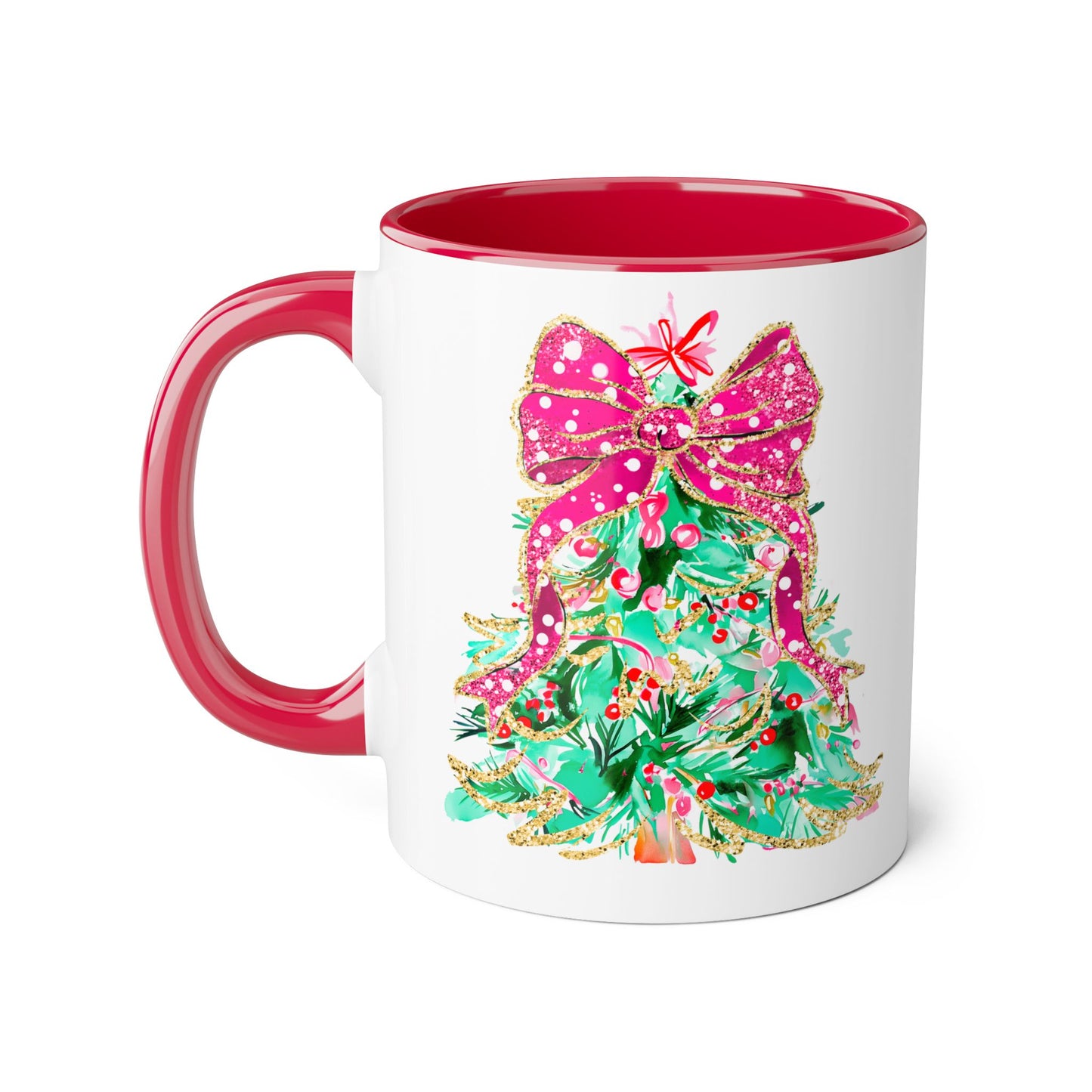 Christmas Tree with Bow Mug